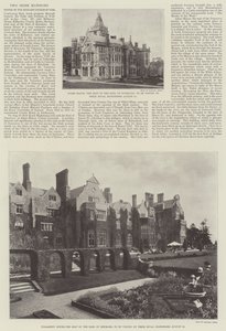 Two Irish Mansions Visited by the Duke and Duchess of York by English Photographer