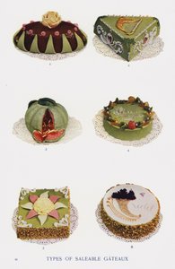 Types of Saleable Gateaux by English Photographer