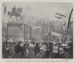 Unveiling of the Statue to Ernest II, Duke of Saxe-Coburg (Prince Albert