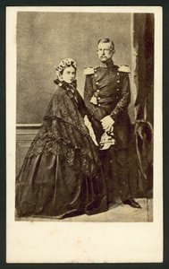 Victoria, Princess Royal, and Prince Frederick of Prussia by English Photographer