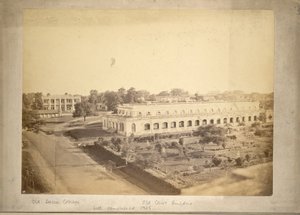 View of Old Dhaka College and the Old Court Building by English Photographer
