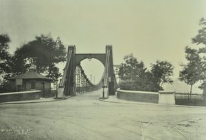 View of the Old Lambeth Bridge, 1897 by English Photographer