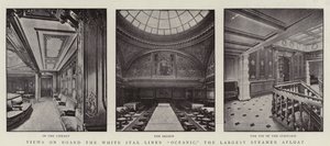Views on Board the White Star Liner Oceanic, the Largest Steamer Afloat by English Photographer