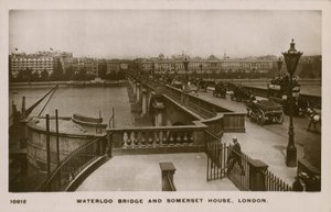 Waterloo Bridge and Somerset House, London by English Photographer