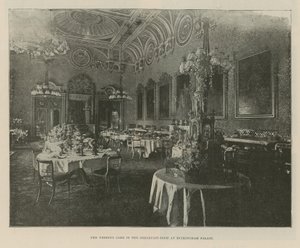 Wedding Cake in the Breakfast Room at Buckingham Palace by English Photographer