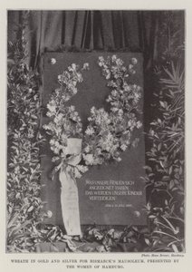 Wreath in Gold and Silver for Bismarck