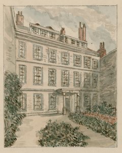 10 Nevills Court, Fetter Lane, Holborn, from a sketch in 1890 by English School