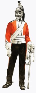 3rd Regiment of Dragoons 1812 Trooper by English School