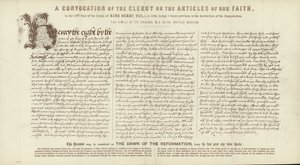 A Convocation of the Clergy on the Articles of our Faith by English School