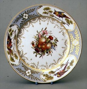 A Derby Plate by English School