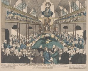 A Faithful Representation of the Trial of Caroline, Queen of England by English School