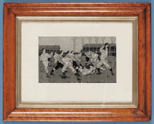 A Football Match by English School
