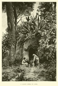 A Garden Spring in Capri by English School