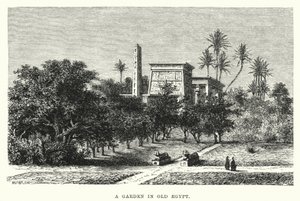 A Garden in Old Egypt by English School
