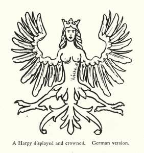 A Harpy displayed and crowned, German version by English School