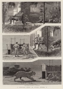 A Leopard Hunt in Upper Burma, I by English School