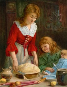 A Lesson in Cookery by English School