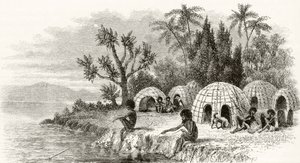 A Native Encampment in Queensland, from 