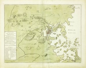 A Plan of the Town and Harbour of Boston and the Country adjacent