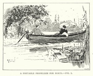 A Portable Propeller for Boats by English School
