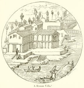 A Roman Villa by English School