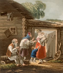 A Russian Peasant Family, 1823