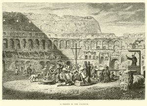A Sermon in the Coliseum by English School