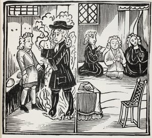 A Terrible and Seasonable Warning to Young Men, illustration from Chap-books of the Eighteenth Century by John Ashton, pub. 1882 by English School