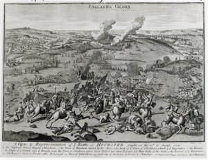 A View and Representation of the Battle of Hochsted, 13th August 1704 by English School