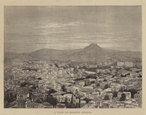 A View of Modern Athens by English School