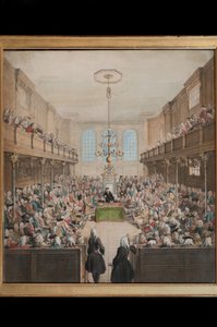 A View of the House of Lords, Engraved by B. Cole by English School