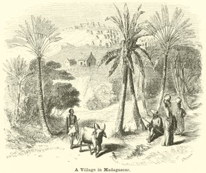 A Village in Madagascar by English School