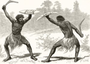 A Waddy Fight, from 