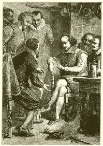 A Wit Combat between Shakespeare and Ben Jonson by English School