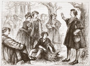 A Wittemberg Student Preaching in Lime-Tree Meadow