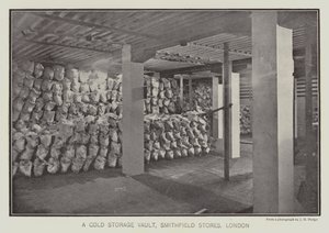 A Cold Storage Vault, Smithfield Stores, London by English School