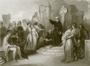 A Dominican Friar Preaching a Crusade by English School