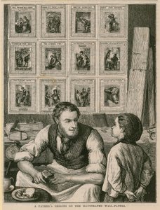 A fathers lessons on the illustrated wall-papers by English School