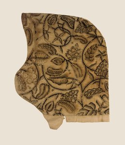 A fine blackwork coif, 1620-40