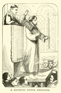 A heretic doing penance by English School
