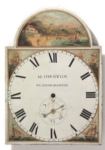 A Late George III or Regency Painted Long Case Clock Dial, c.1810 by English School