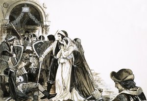 A Rebellion in Sicily Begins with the Death of a French Soldier by English School