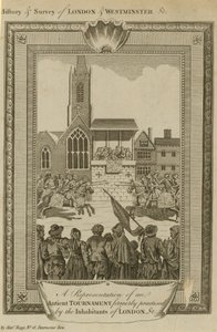 A Representation of an Ancient Tournament in London by English School