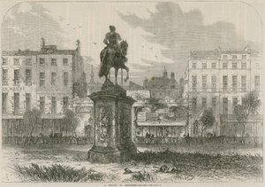 A sketch in Leicester Square, London by English School