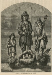 A Sketch in the Streets of London by English School
