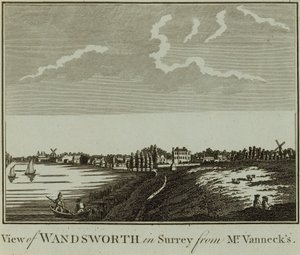 A View of Wandsworth in Surrey by English School