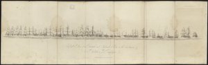 A View of the British and Combined Fleets at the Conclusion of the Battle of Trafalgar by English School