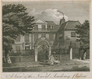A View of the Naval Academy in Chelsea by English School