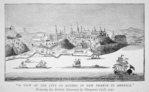 A View of the City of Quebec in New France in America