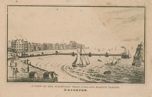 A View of the Suspension Chain Pier and Marine Parade by English School